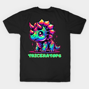 Triceratops Baby Dino Kawaii Cute Chibi T-Shirt